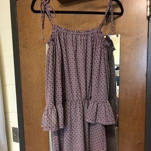 Off the shoulder mini dress